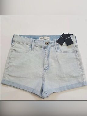Abercrombie and Fitch Kids Highwaisted Denim Shorts